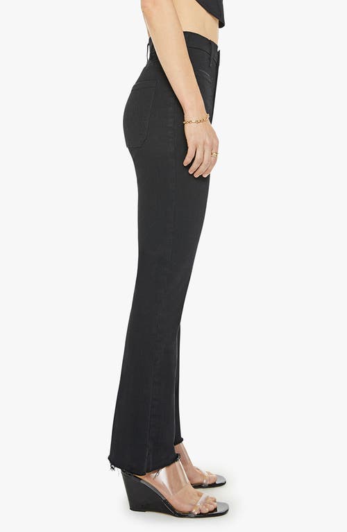 Mother The Hustler Patch Pocket High Waist Ankle Flare Jeans In Not Guilty