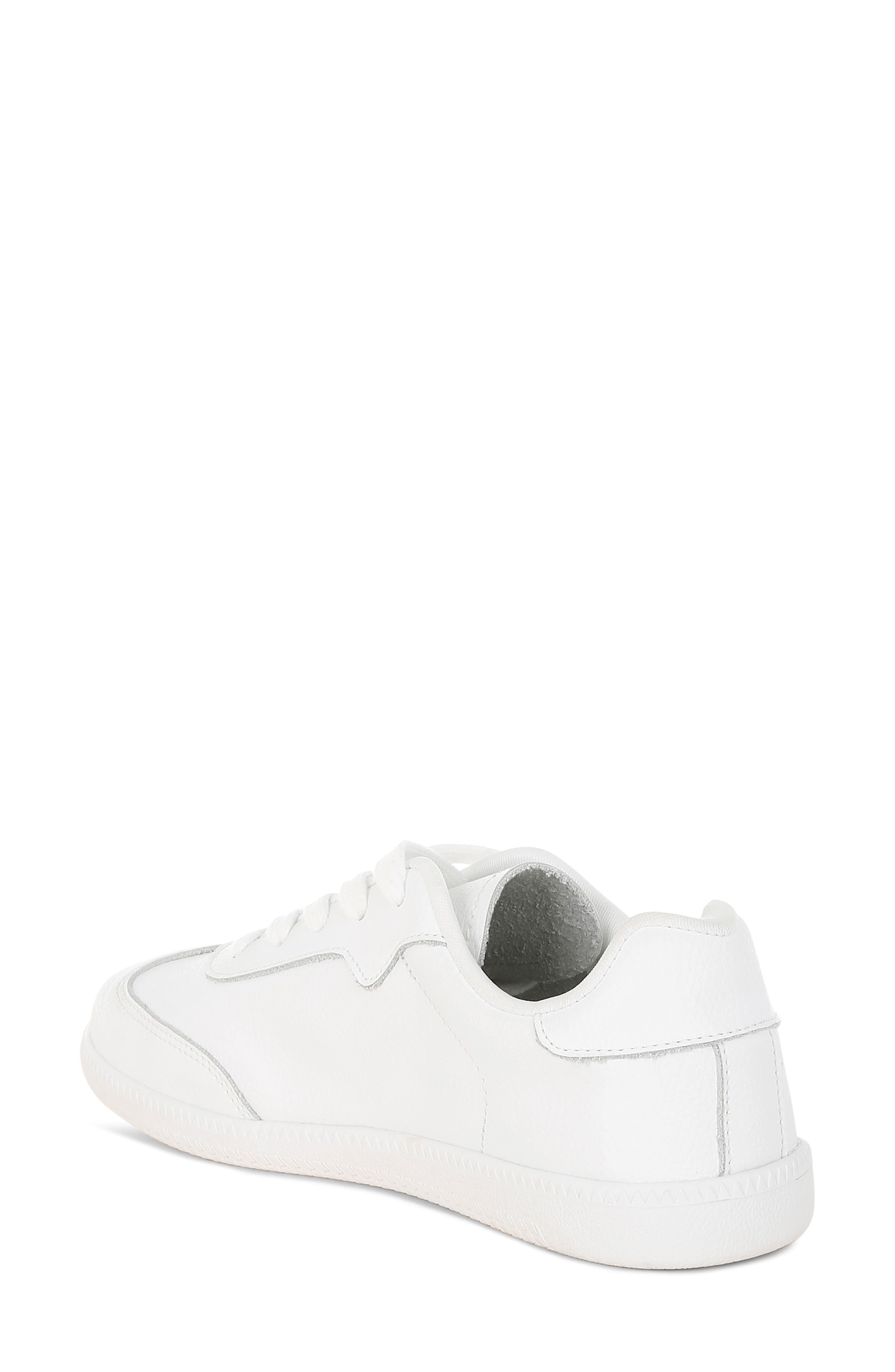 Bostonia Bike Toe Leather Sneaker, Alternate, color, WHITE