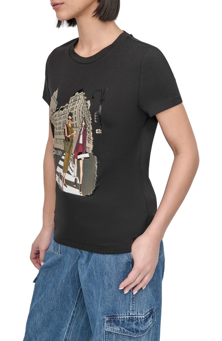 DKNY 5th Avenue Graphic T-Shirt, Alternate, color, 