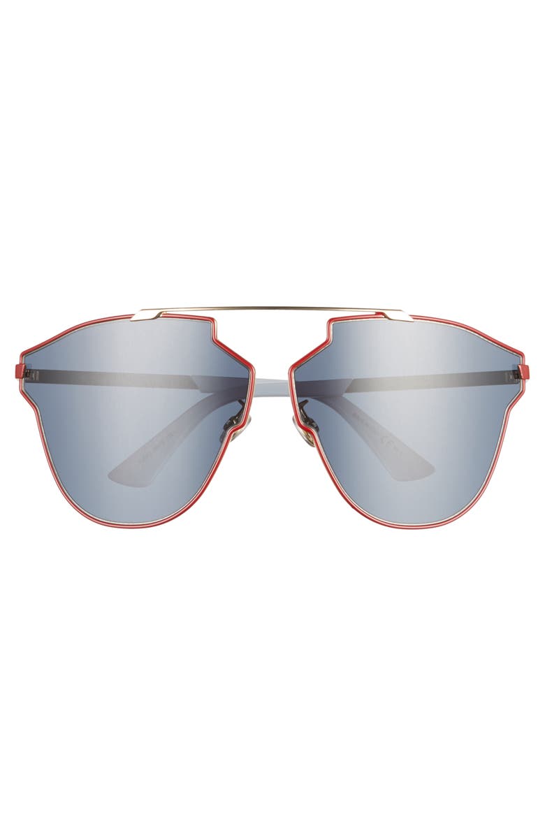DIOR Sorealfass 69mm Sunglasses, Alternate, color, Red Gold/ Blue Avio