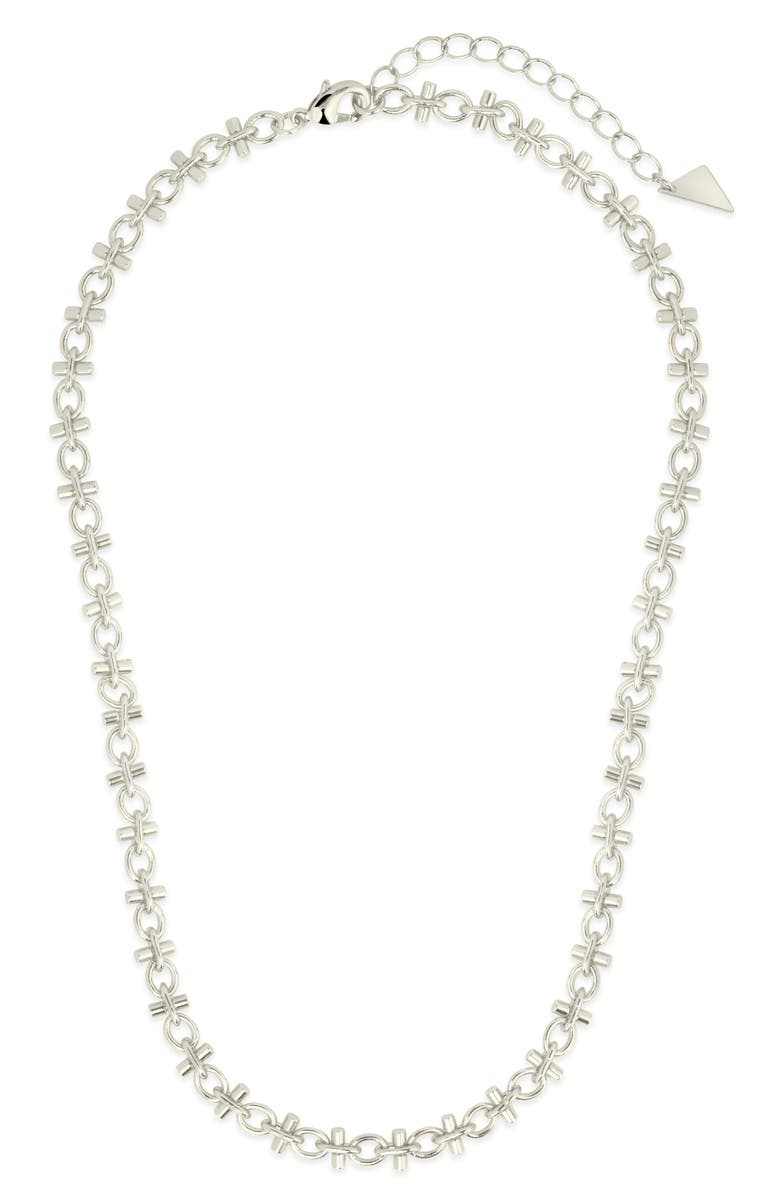 Sterling Forever Amaya Chain Necklace, Main, color,