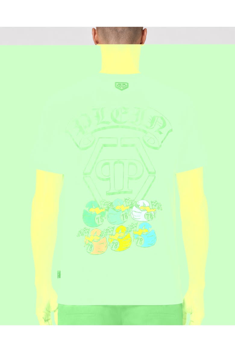 Jersey T-Shirt Plein Gothic Duck Men, Alternate, color, white
