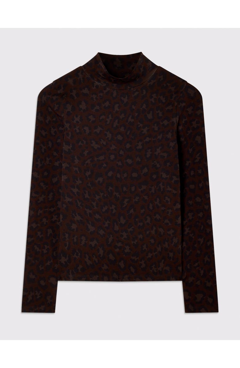 Whistles Animal Roll Neck Top, Alternate, color, Leopard Print
