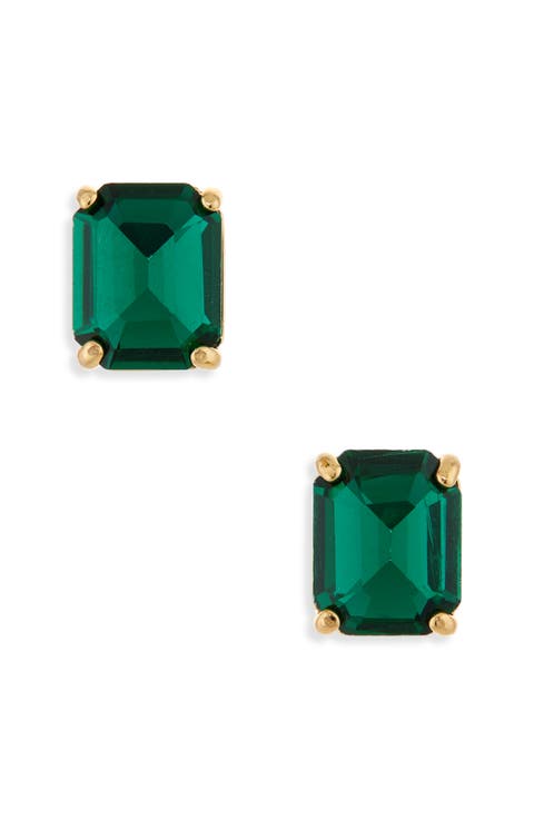 Square Crystal Stud Earrings