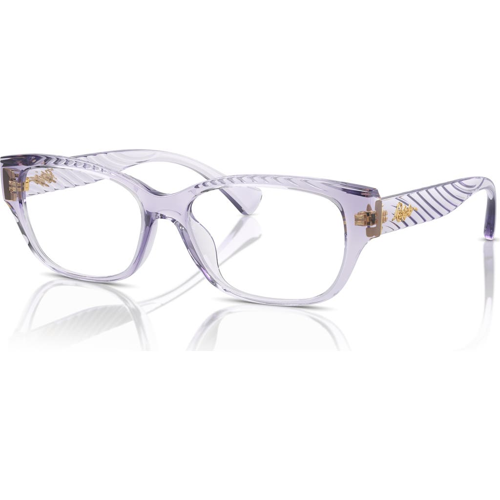 Ralph 55mm Oval Optical Glasses In Purple