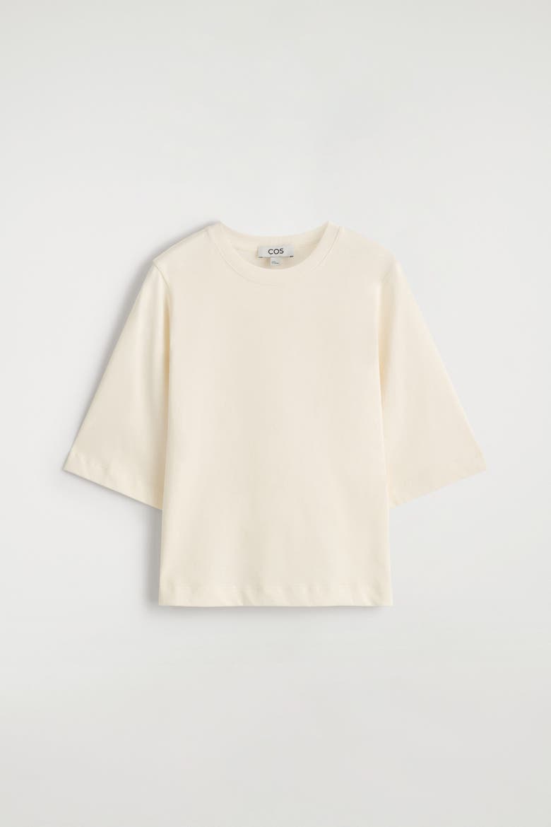 Cotton T-shirt, Alternate, color, CREAM