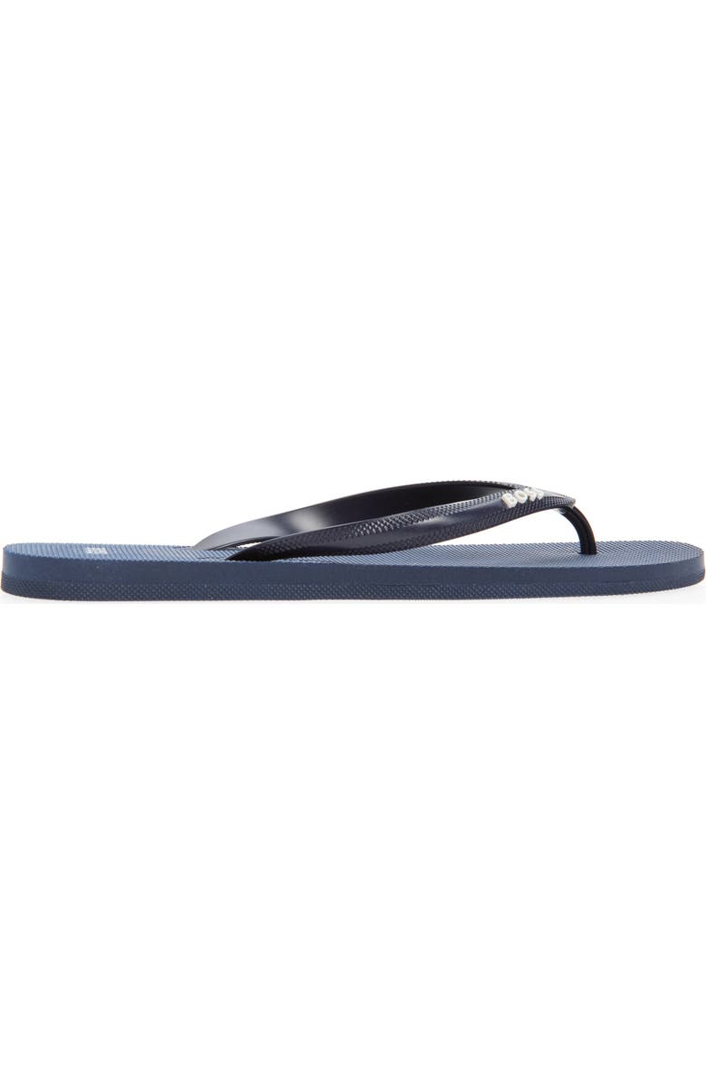 BOSS Tracy Thong Sandal, Alternate, color, Dark Blue