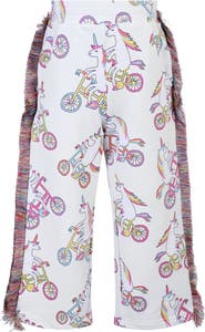 Rock Your Kid Kids' Funky Fringe Unicorn Print Cotton Track Pants