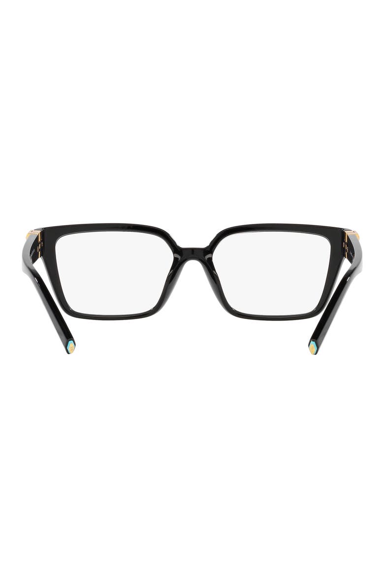 53mm Rectangular Optical Glasses, Alternate, color, BLACK