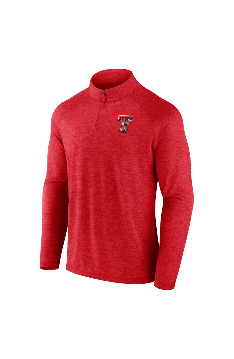 FANATICS Men's Fanatics Branded  Red Texas Tech Red Raiders Primary Logo Raglan Quarter-Zip Top, Alternate, color, 