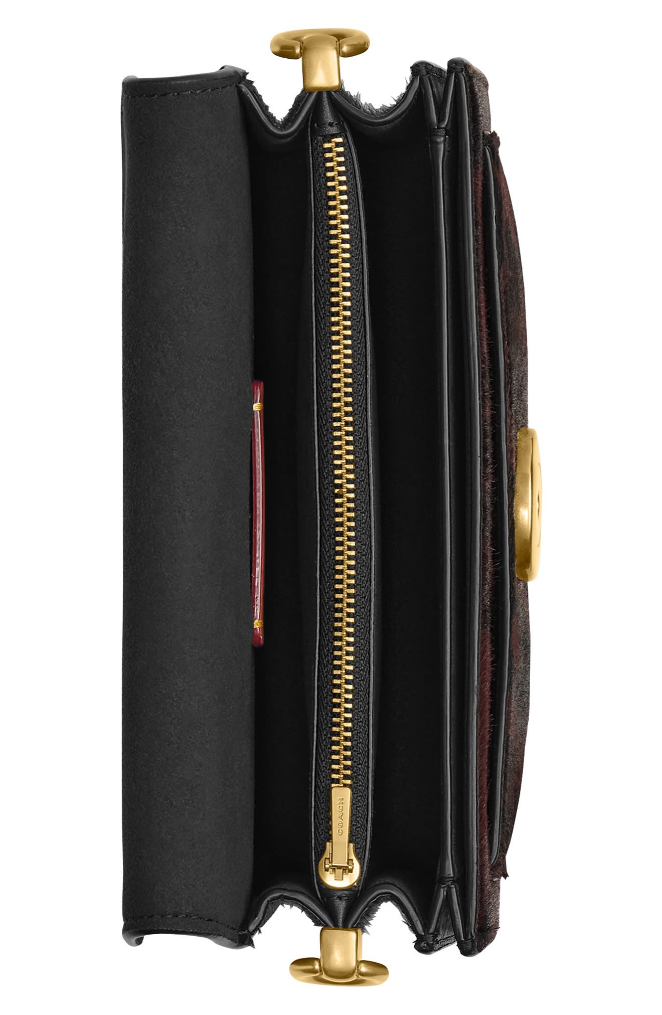 COACH Tabby Leopard Genuine Calf Hair Shoulder Bag, Alternate, color, Dark Leopard