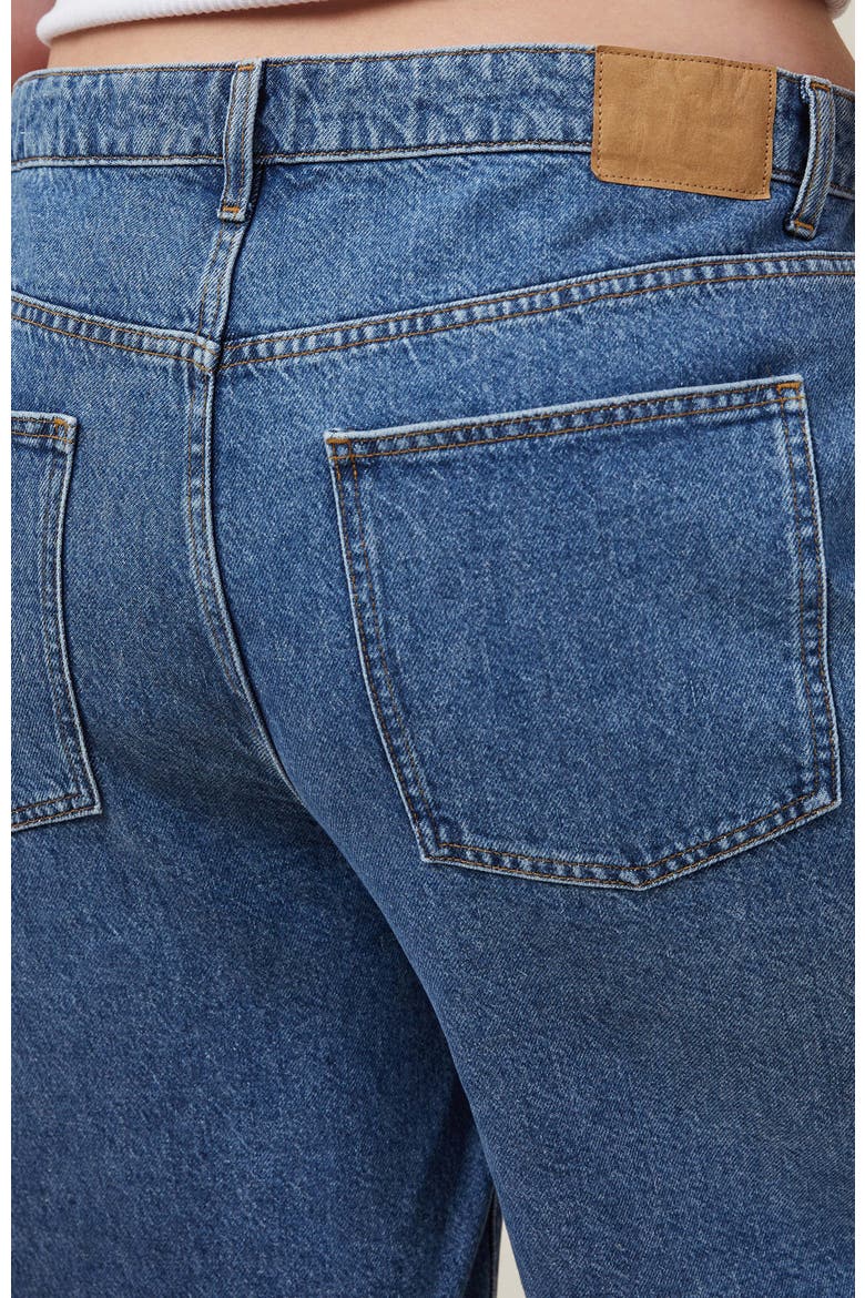 Women's Super Baggy Denim Jort, Alternate, color, Sea Blue