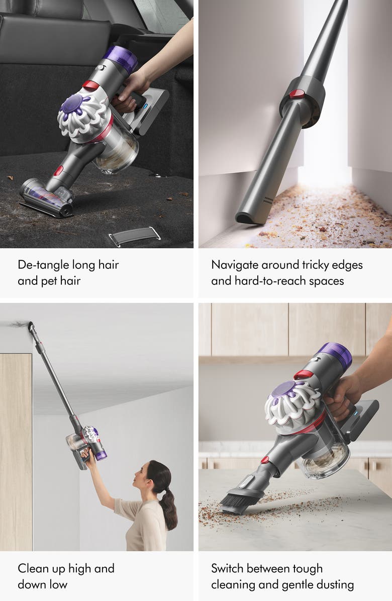 Dyson v8 Extra Vaccum - Silver/Nickel - Refurbished, Alternate, color, Multi