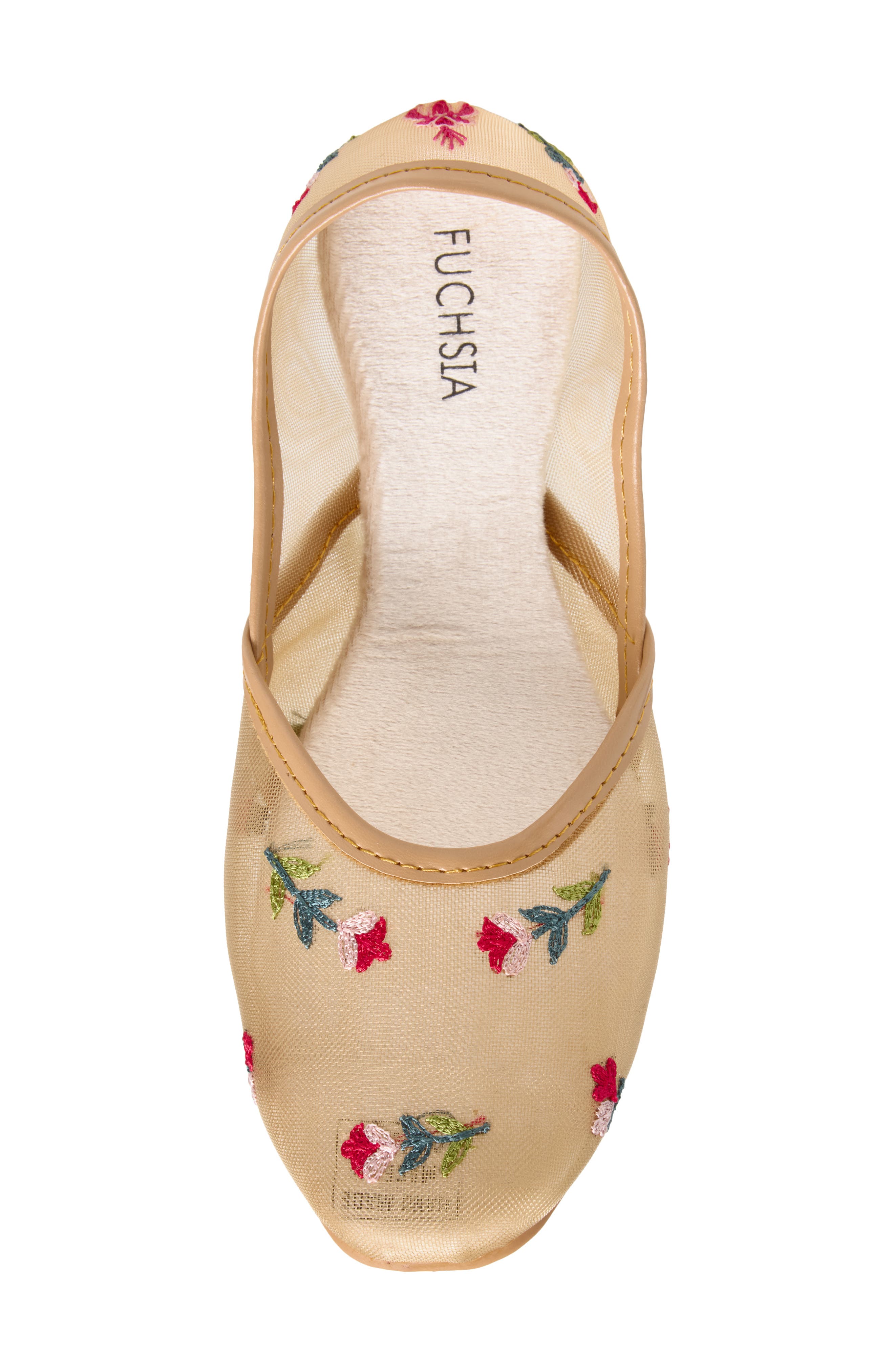 FUCHSIA Lily Mesh Flat, Alternate, color, Light Beige