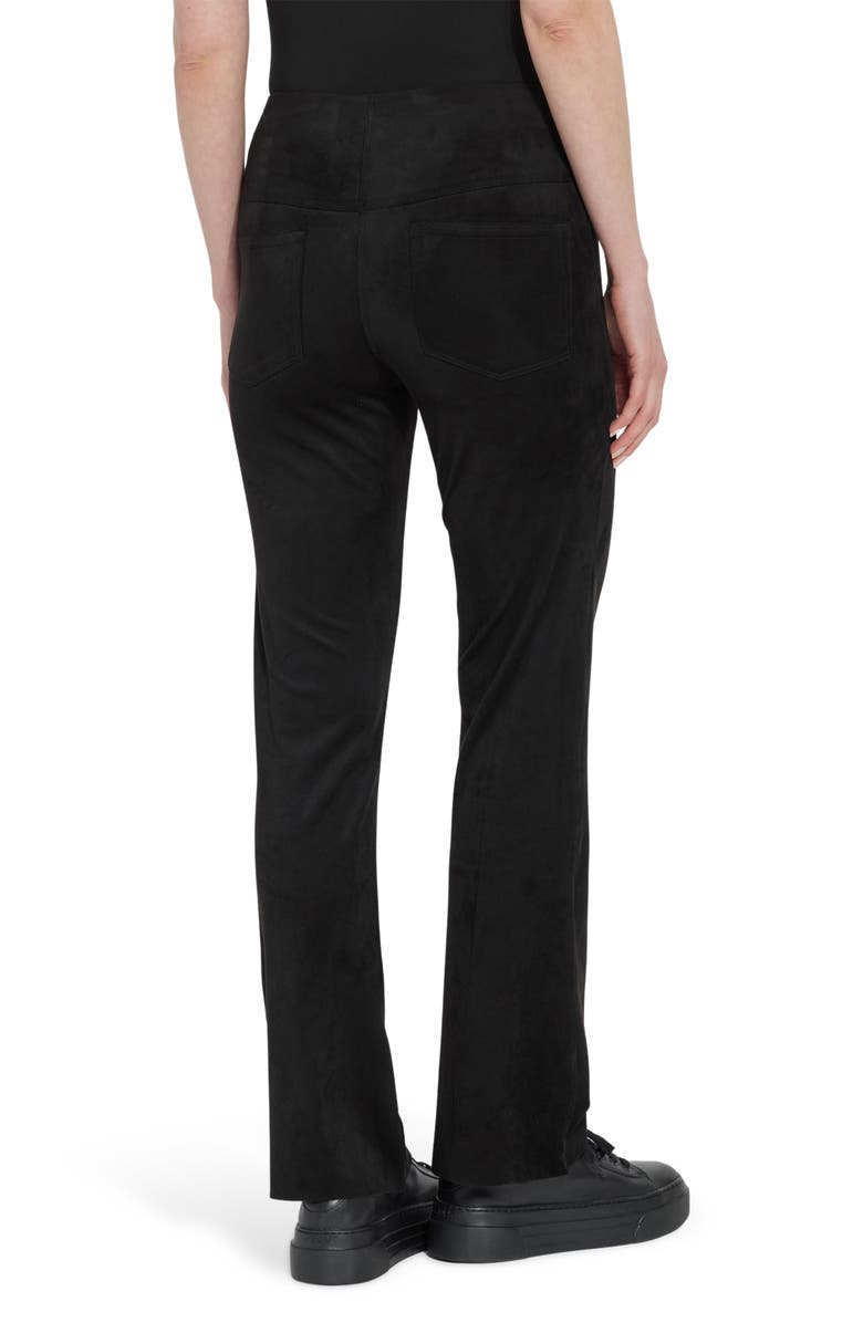 Lysse 'Lyssentials Jesse Baby Bootcut Faux Suede Leggings, Alternate, color, Black