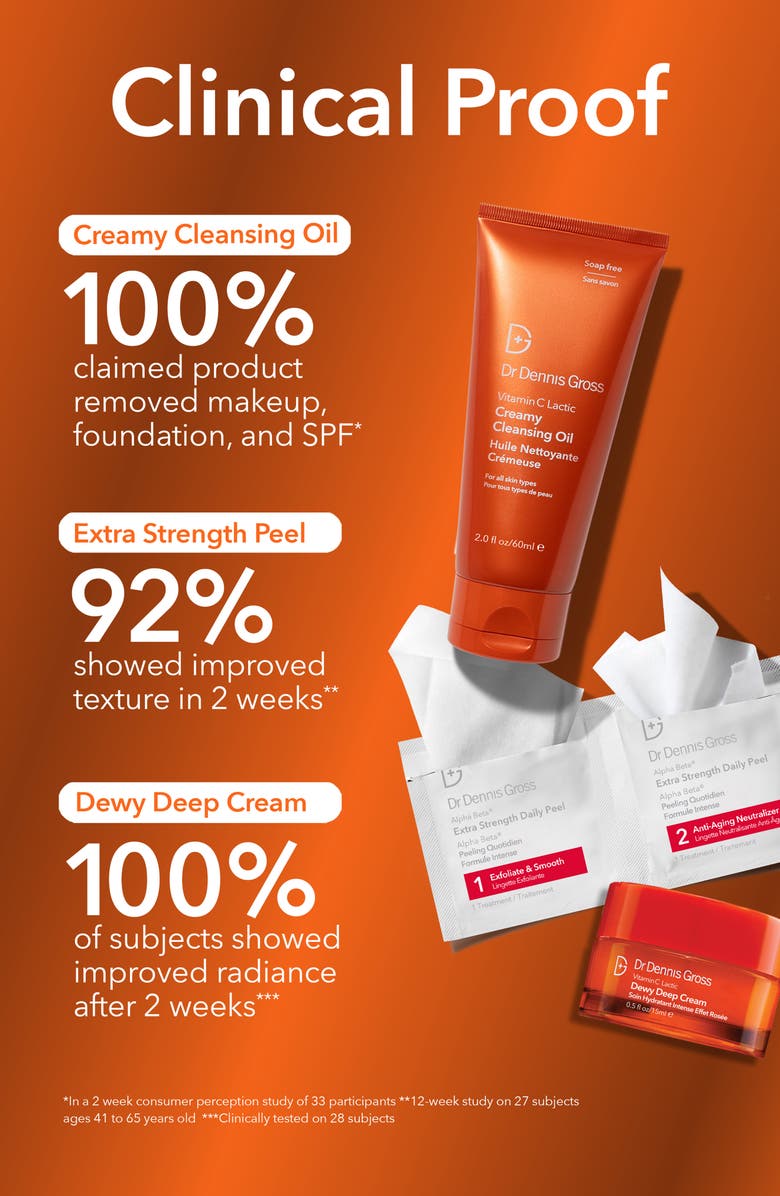 Dr. Dennis Gross Skincare Radiant, Smooth & Firm Skin Care Set $130 Value, Alternate, color, 