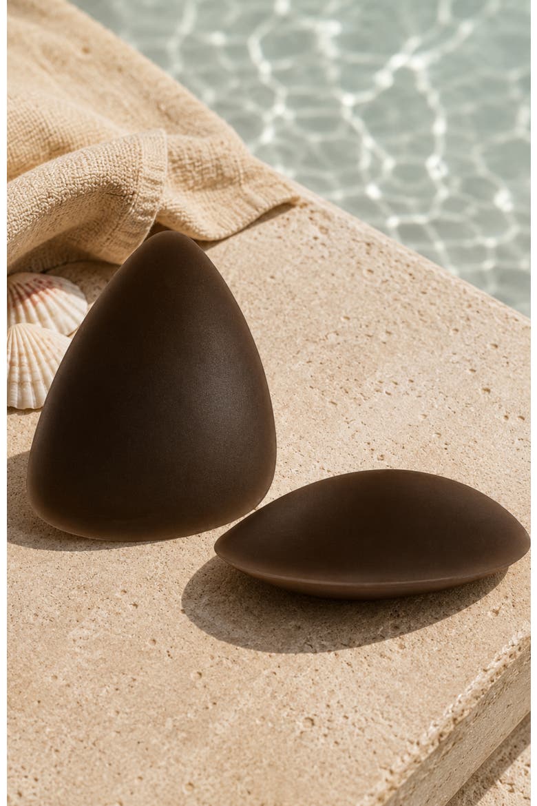 Skingrip Triangle Reusable Silicone Breast Petals Nipple Covers, Alternate, color, Espresso