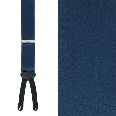 Big & Tall Sutton Solid Silk Formal End Suspenders (braces)