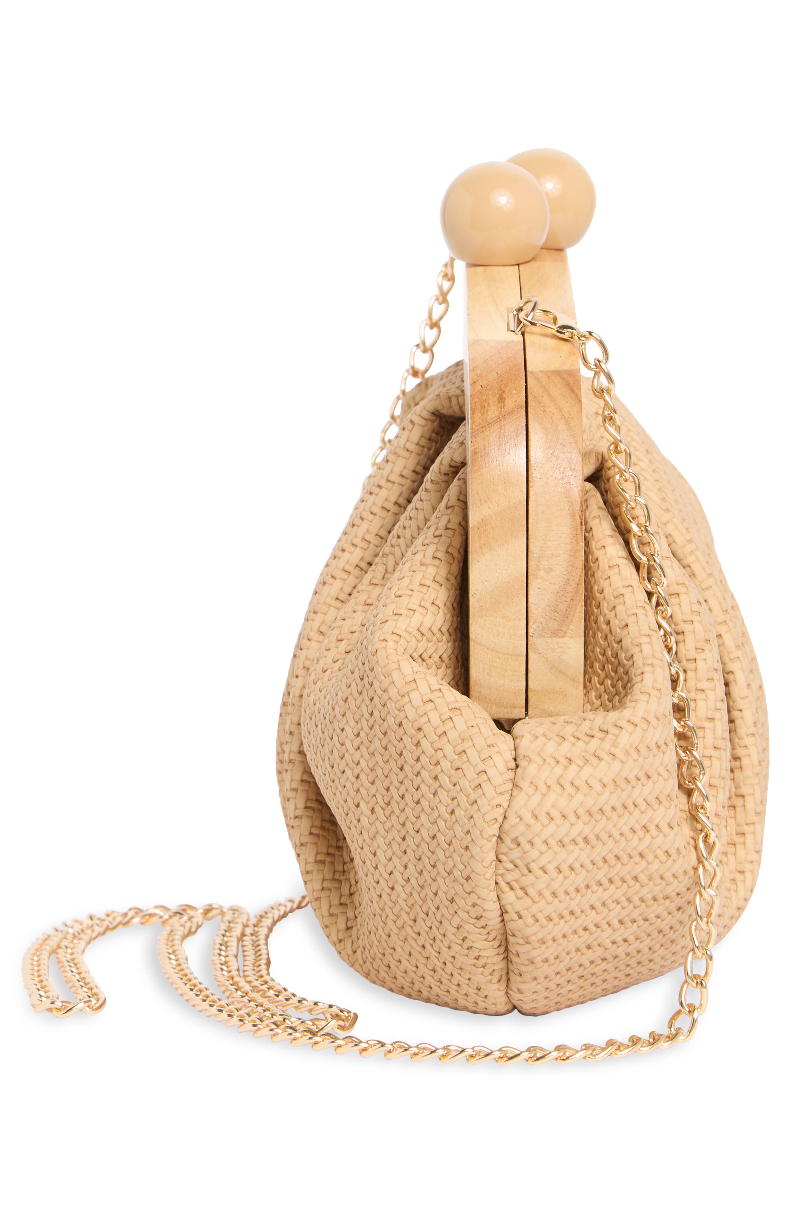 Dolce Vita Alexi Straw Clutch, Alternate, color, Natural