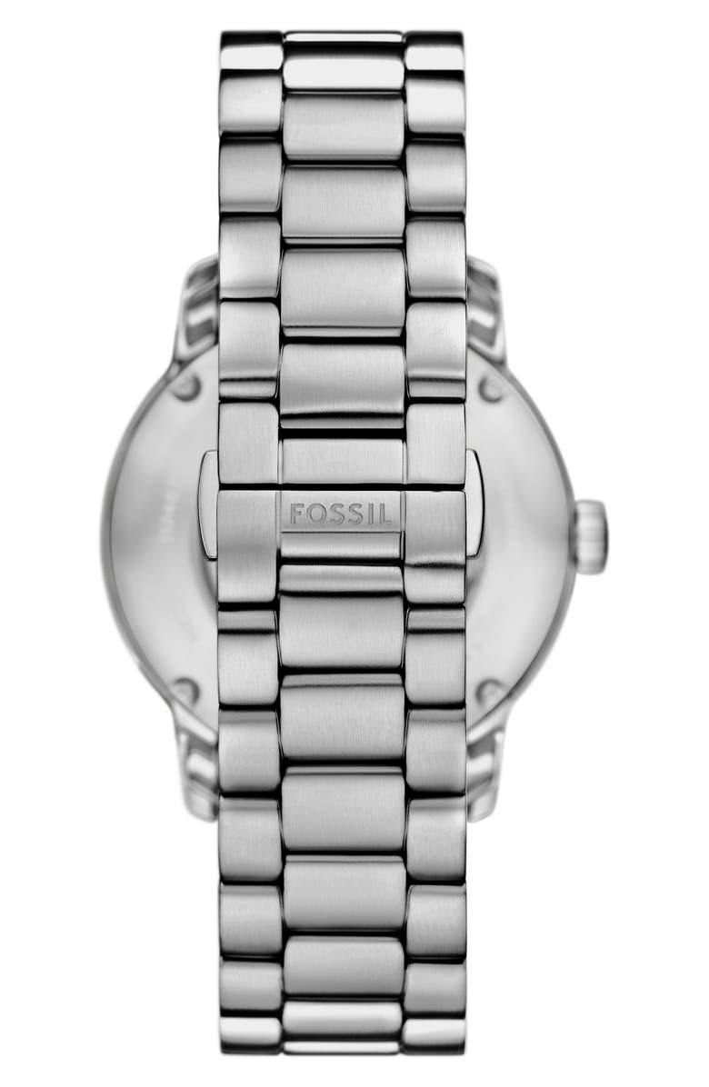 Fossil Heritage Automatic Bracelet Watch, 43mm, Alternate, color, Silver