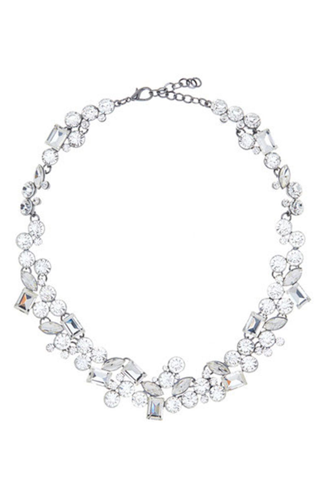EYE CANDY LOS ANGELES Crystal Cluster Collar Necklace
