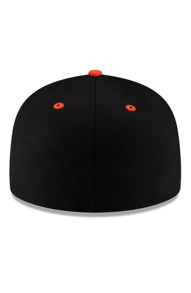 New Era Men's New Era Black/Orange Miami Hurricanes On-Field 59FIFTY Fitted Hat, Alternate, color, 