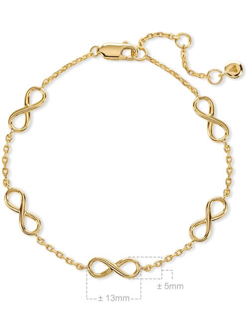 Devata Infinity Five-charm Chain Bracelet In Gold