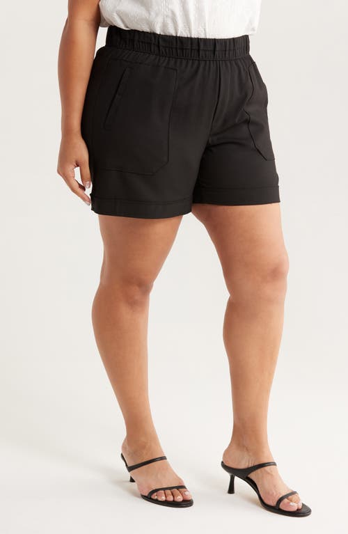 Wit & Wisdom Skyrise Patch Pocket Shorts In Black