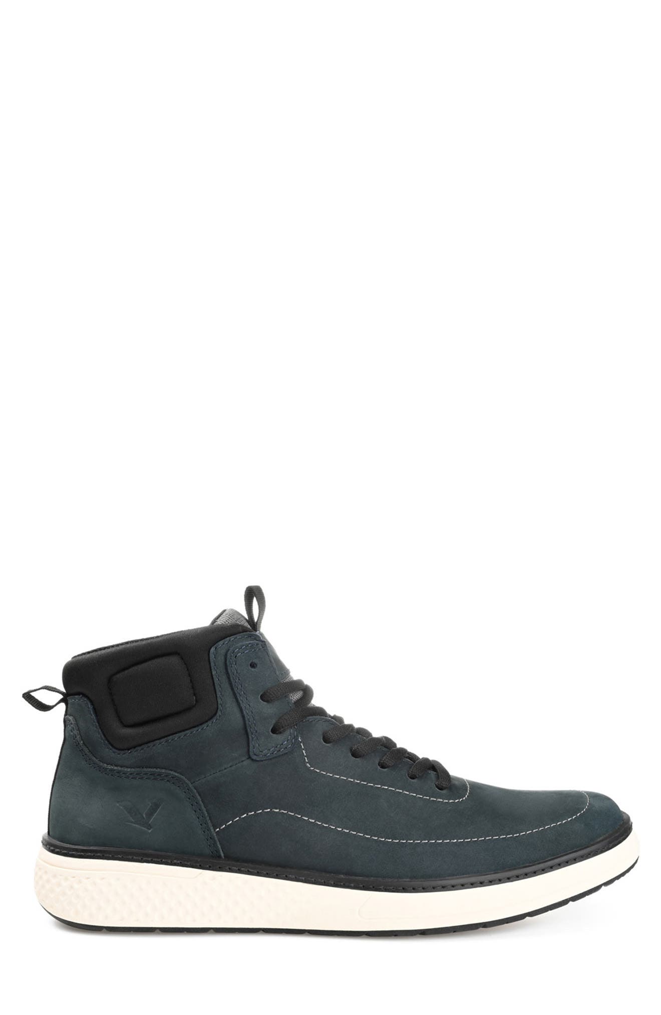 Roam High Top Leather Sneaker, Alternate, color, BLUE
