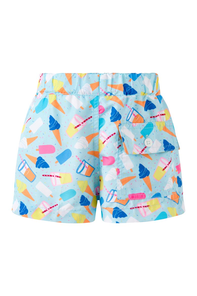 Baby Boys' Ice Cream Swim Shorts, Alternate, color, Blue