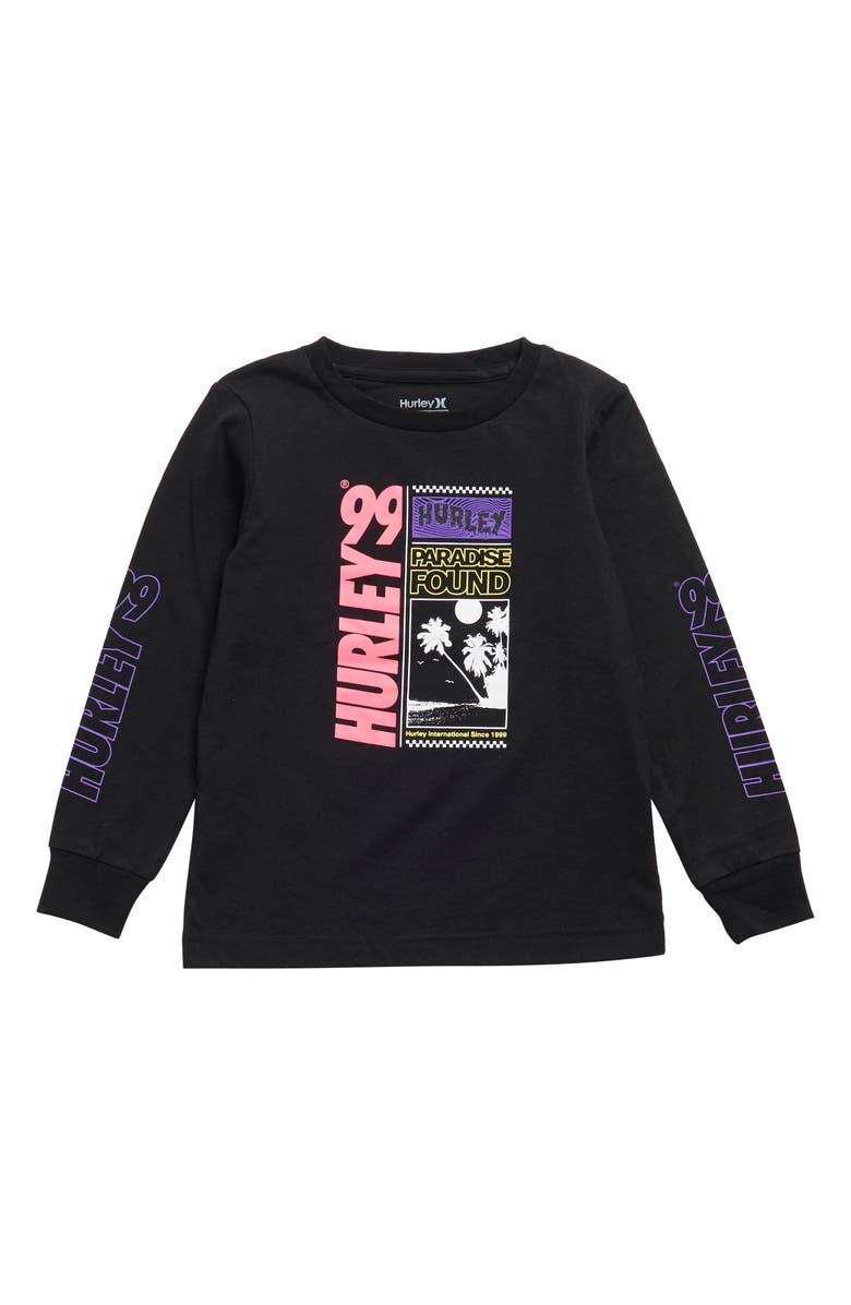 Hurley Kids' Paradise Found Long Sleeve T-Shirt, Main, color,