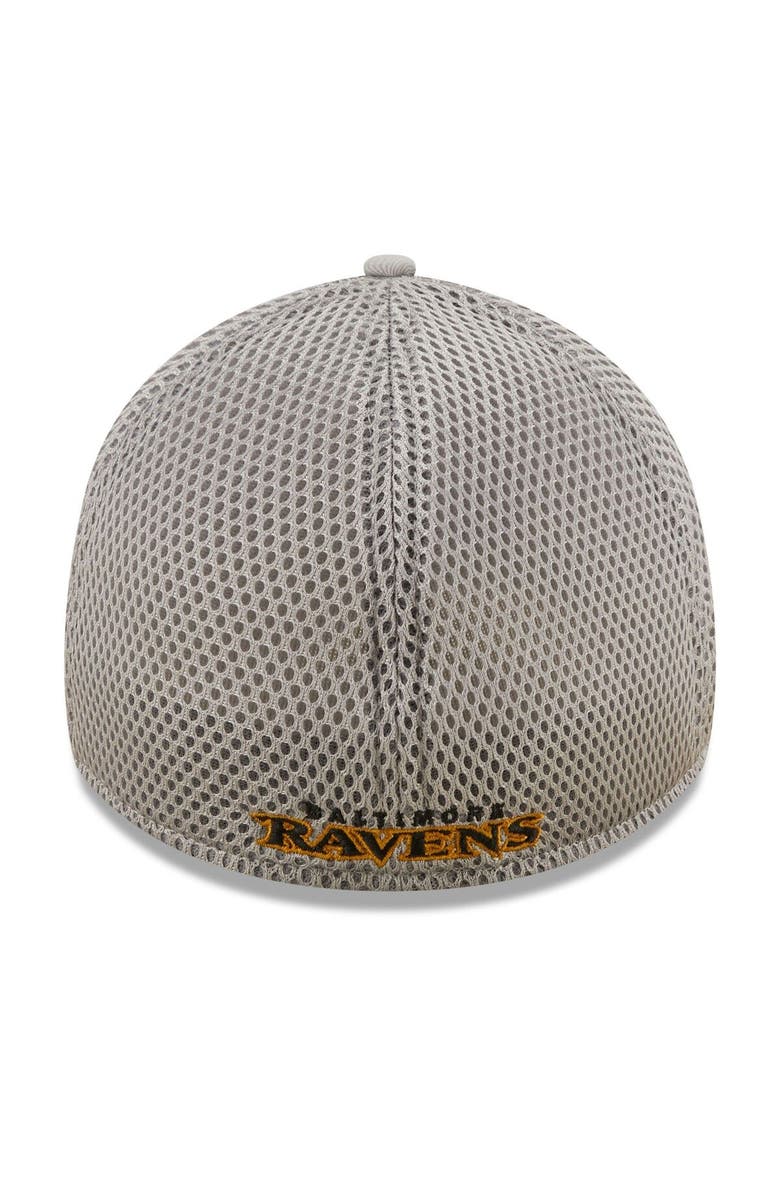 New Era Men's New Era Gray Baltimore Ravens Team Neo 39THIRTY Flex Hat, Alternate, color, 