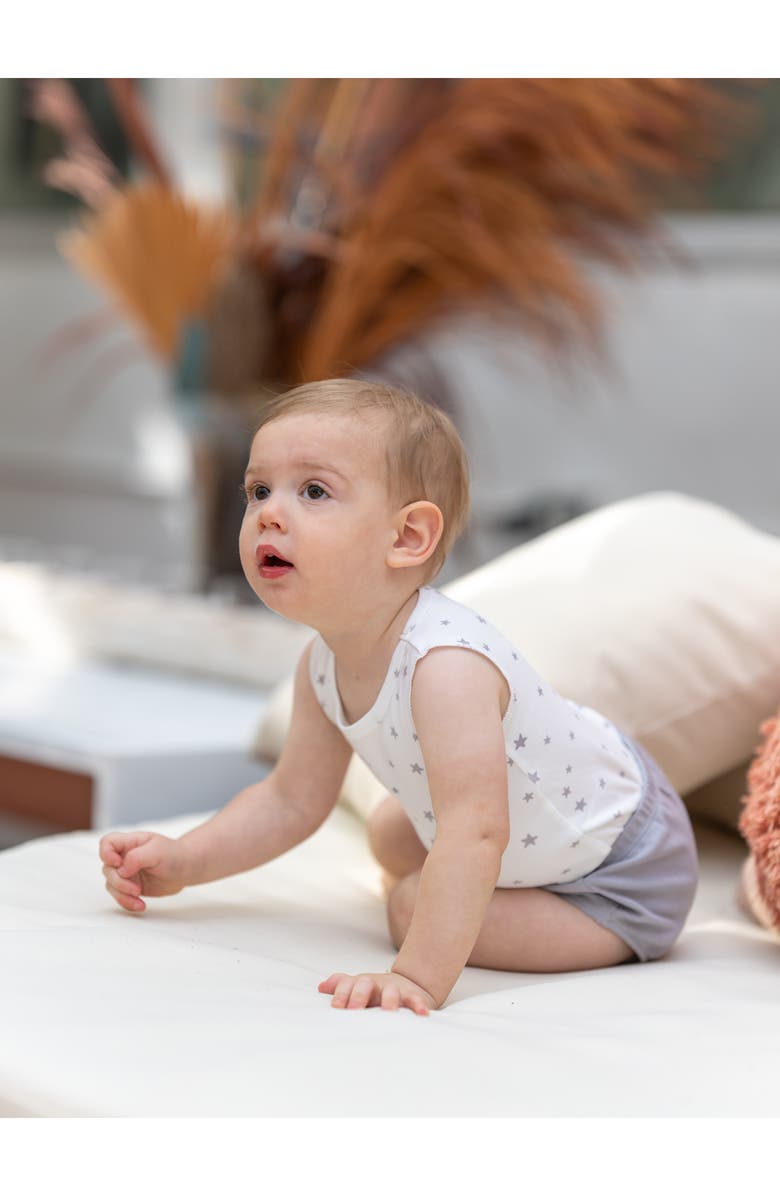 Manière Cotton Tank Top & Bloomers Set, Alternate, color, Grey