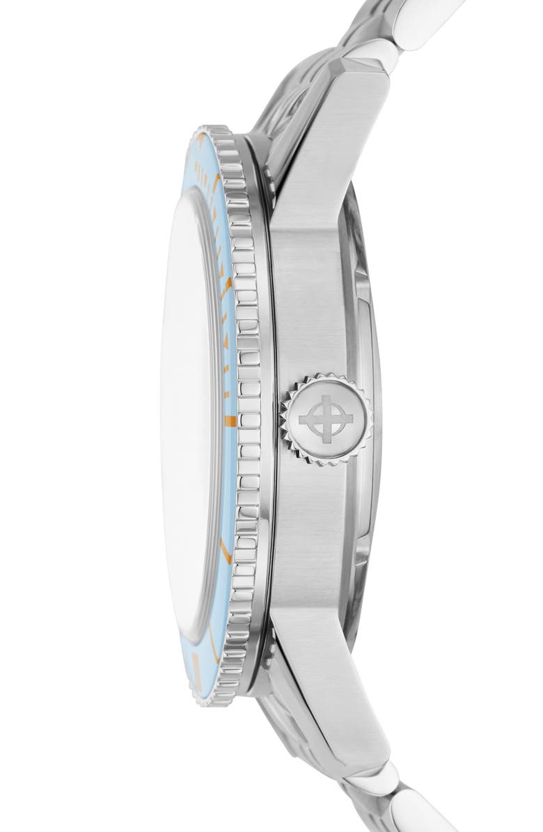 Zodiac Compression Diver Automatic Stainless Steel Watch, 40mm, Alternate, color, Silver