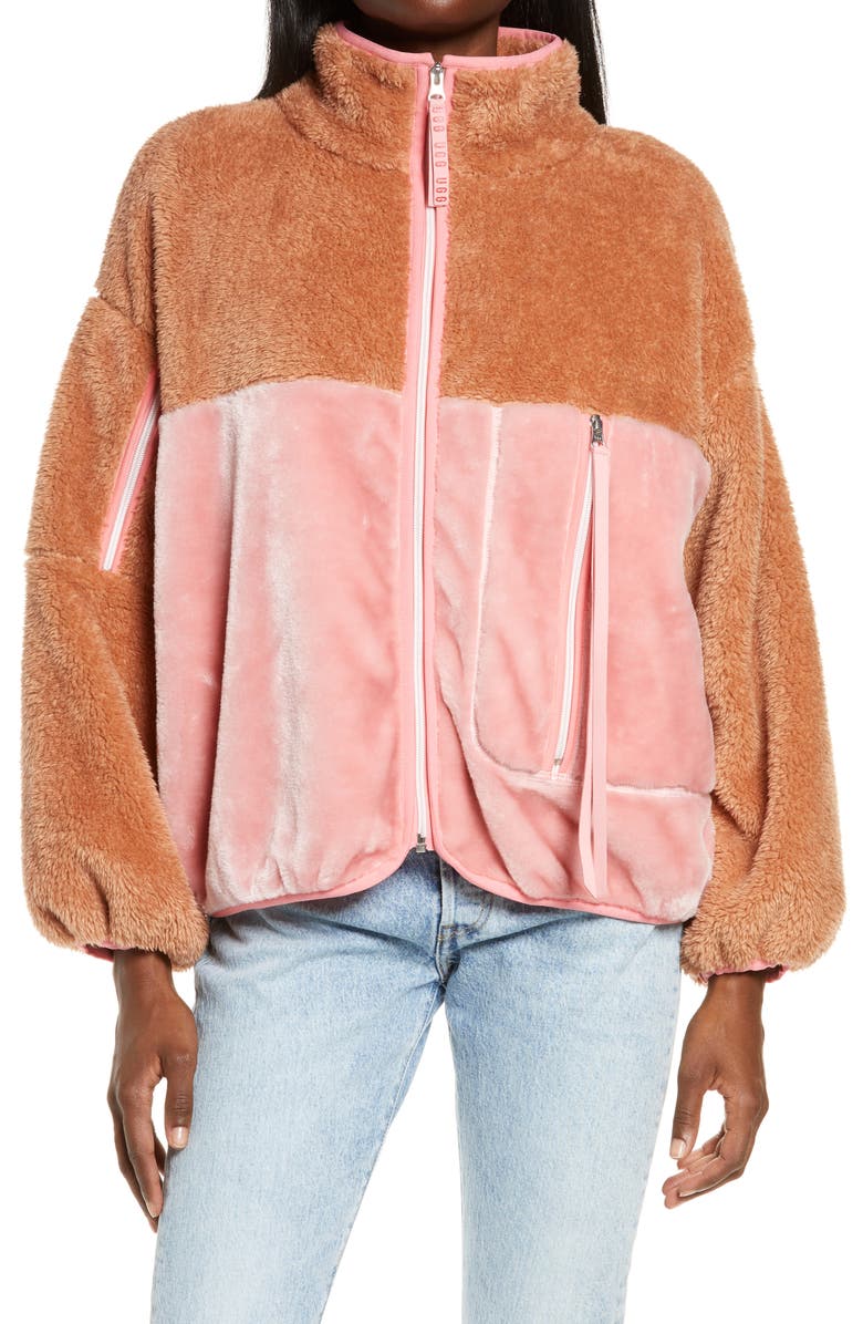 UGG<sup>®</sup> Marlene Faux Fur Jacket, Alternate, color,
