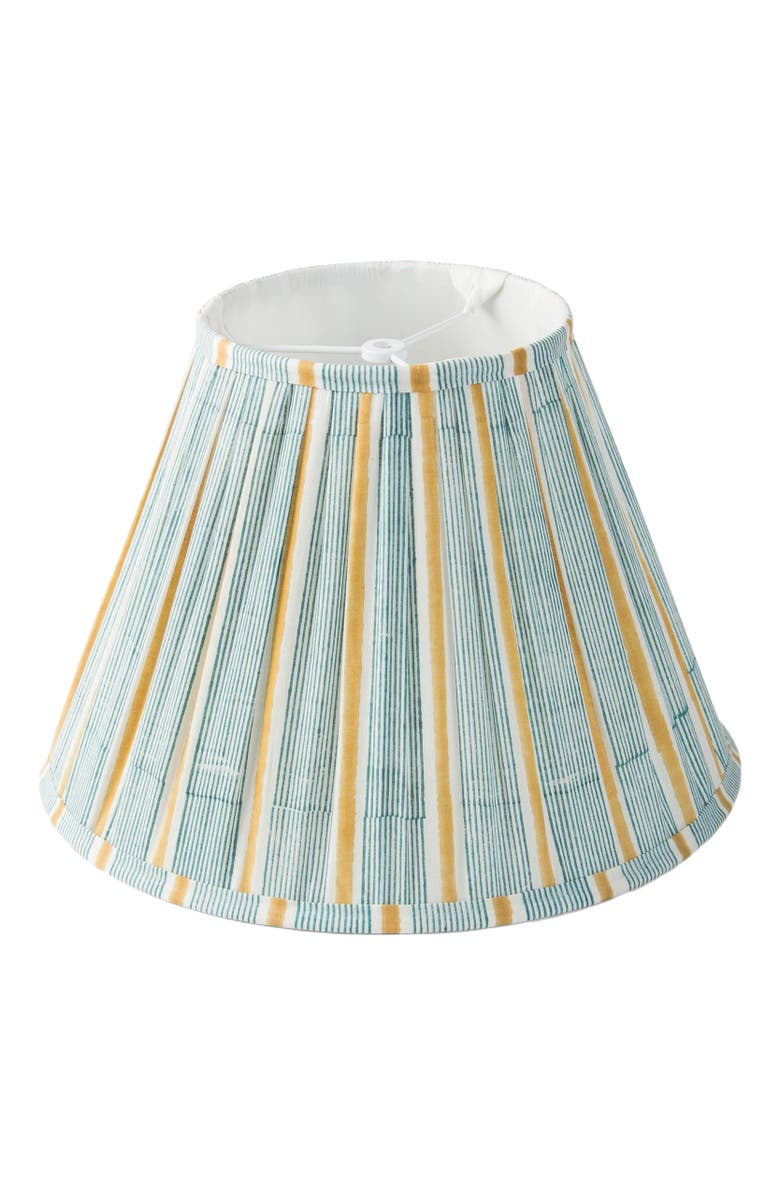 Mela Artisans Sunny Stripes Lamp Shade, Alternate, color, Green