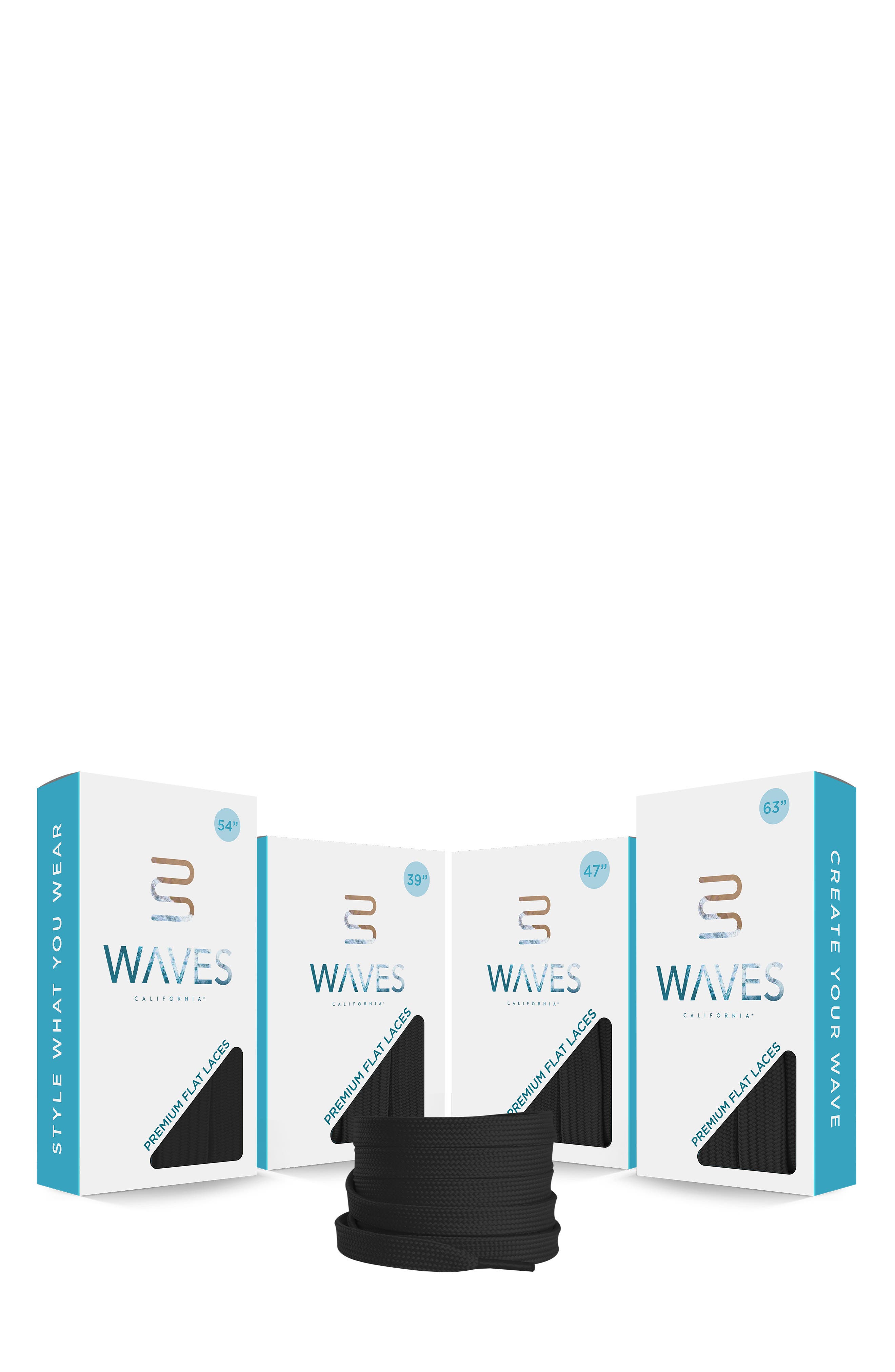 39-Inch Premium Flat Shoelaces, Alternate, color, CORE BLACK