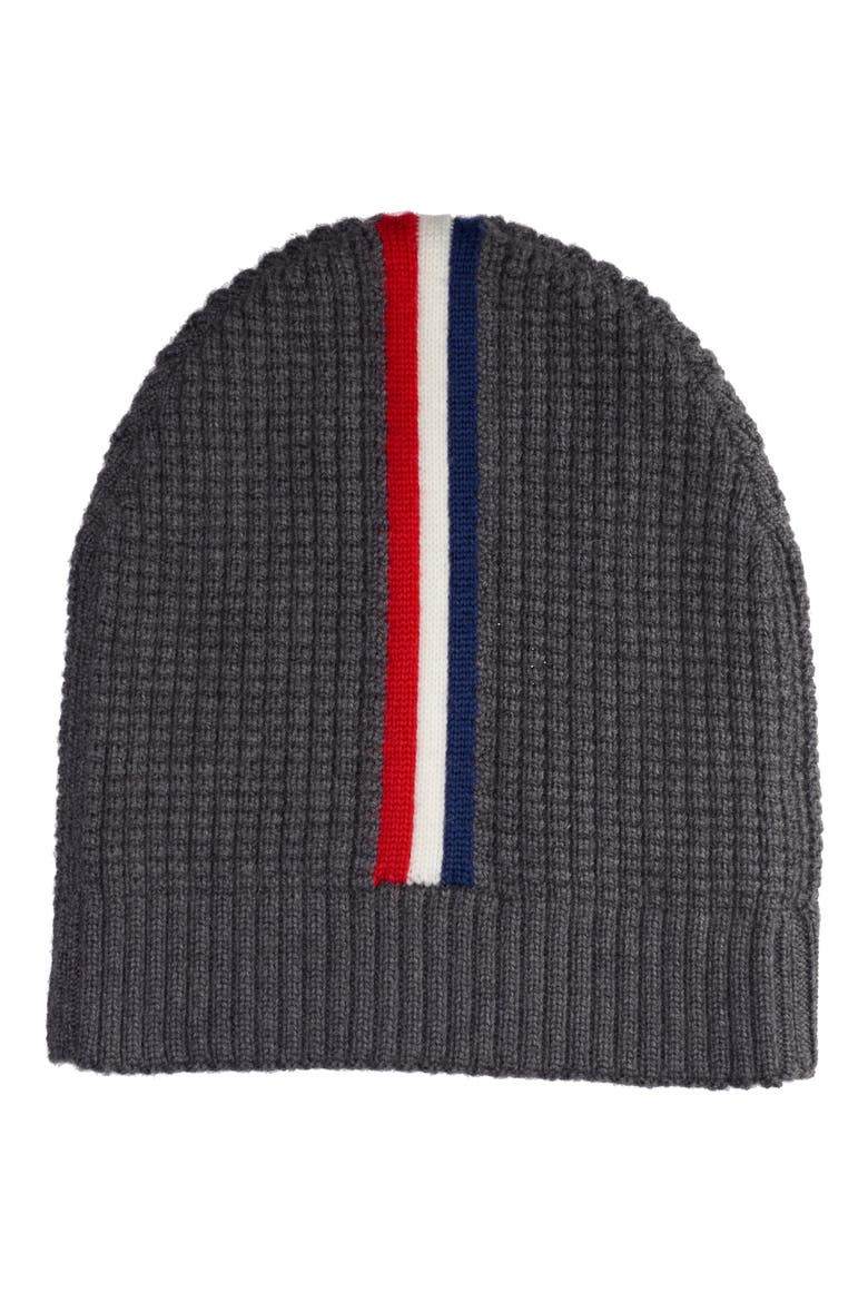 Stripe Wool Beanie, Alternate, color, CHARCOAL GREY