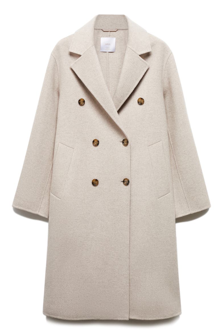 Oversize Wool Blend Coat, Alternate, color, LIGHT BEIGE/ PASTEL GREY