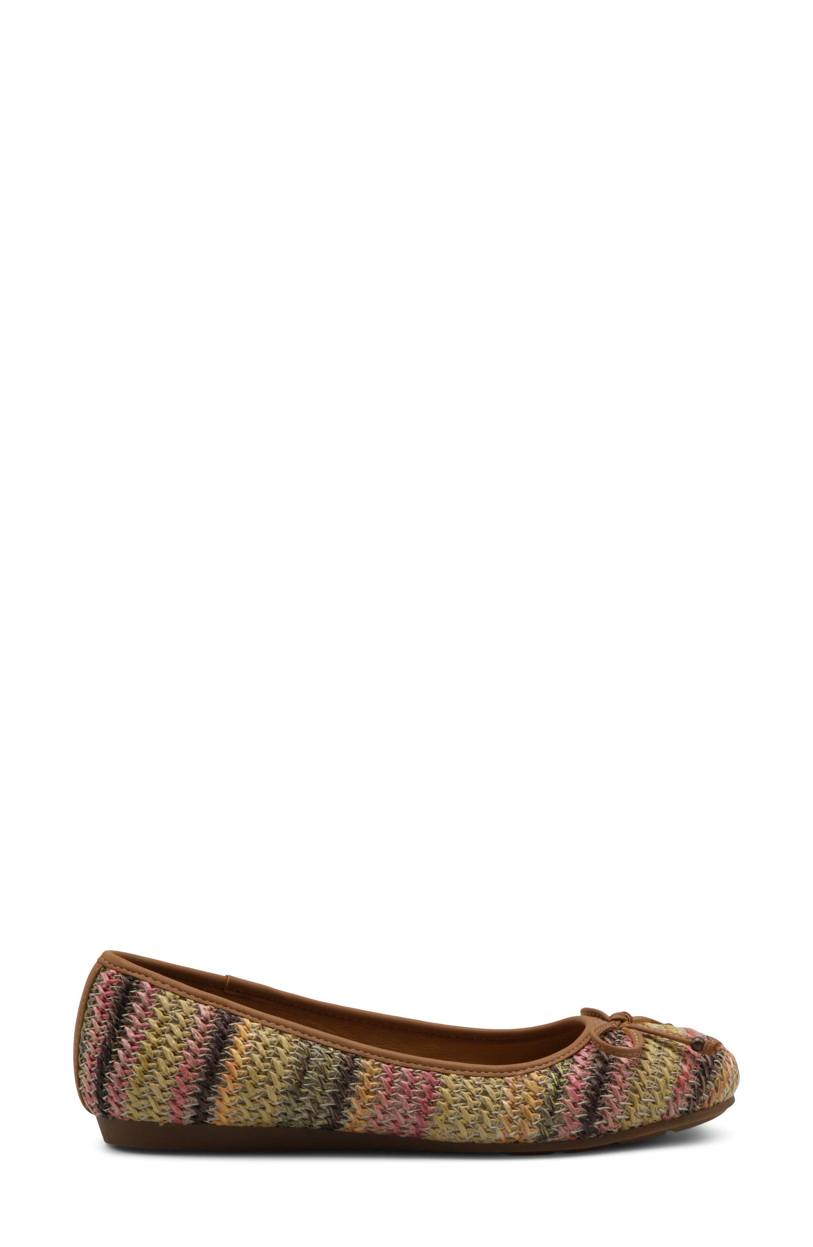 Cindrew Ballet Flat, Alternate, color, BROWN MULTI