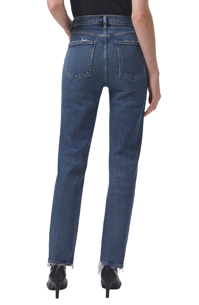 AGOLDE High Waist Stovepipe Jeans, Alternate, color, 