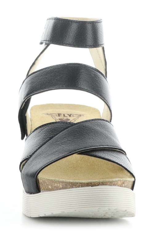 Shop Fly London 'wege' Leather Sandal In Black