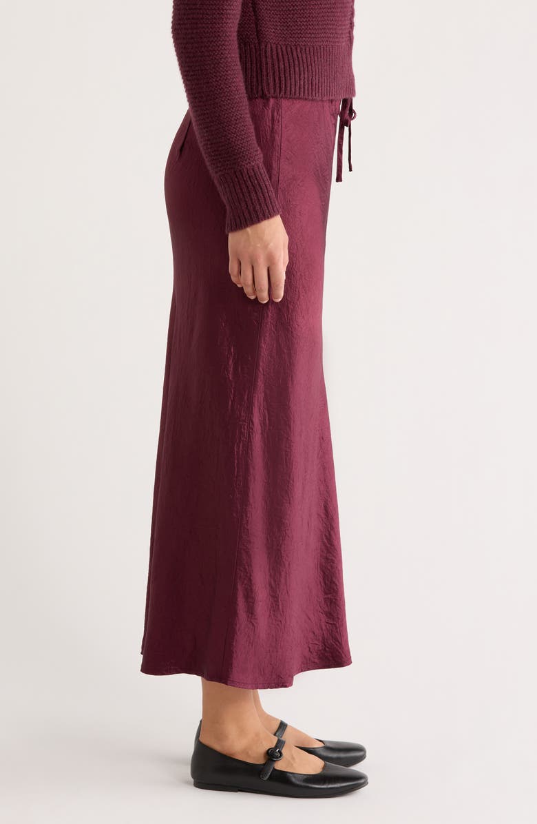 Marine Layer Gabriella Crinkle Slip Skirt, Alternate, color, Fig