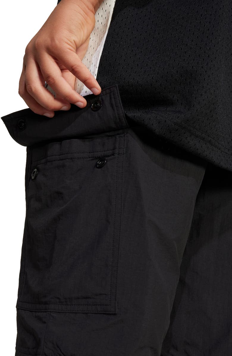 adidas Originals Kids' Nylon Cargo Shorts, Alternate, color, 
