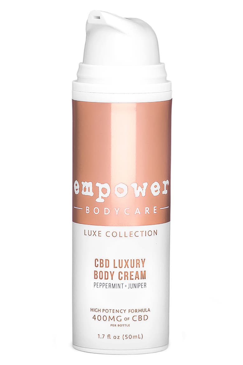 Peppermint Juniper CBD Luxury Body Cream, Alternate, color, NO COLOR
