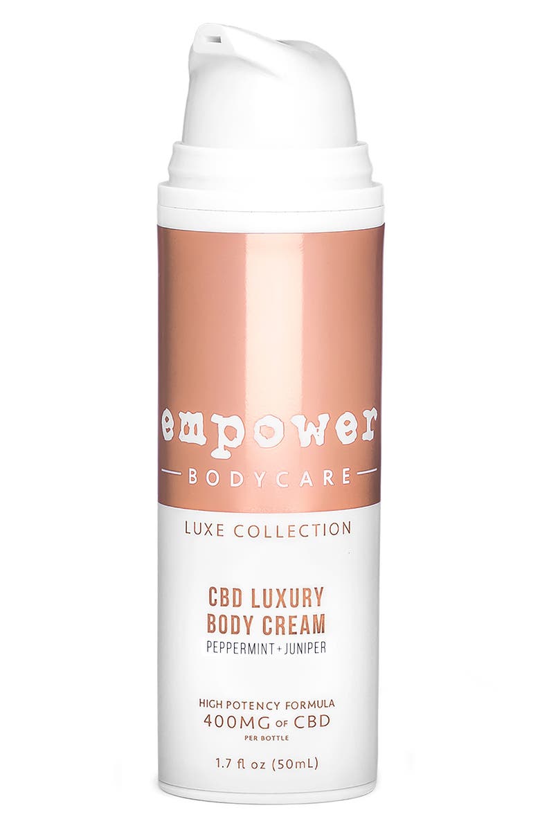 Empower Peppermint Juniper CBD Luxury Body Cream, Alternate, color, 