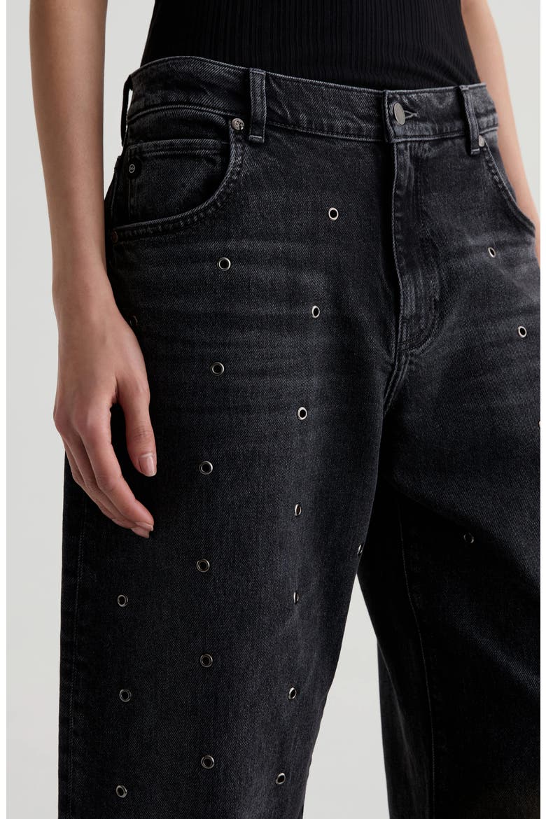 Hattie Grommet High Waist Ankle Barrel Jeans, Alternate, color, INNOVATION