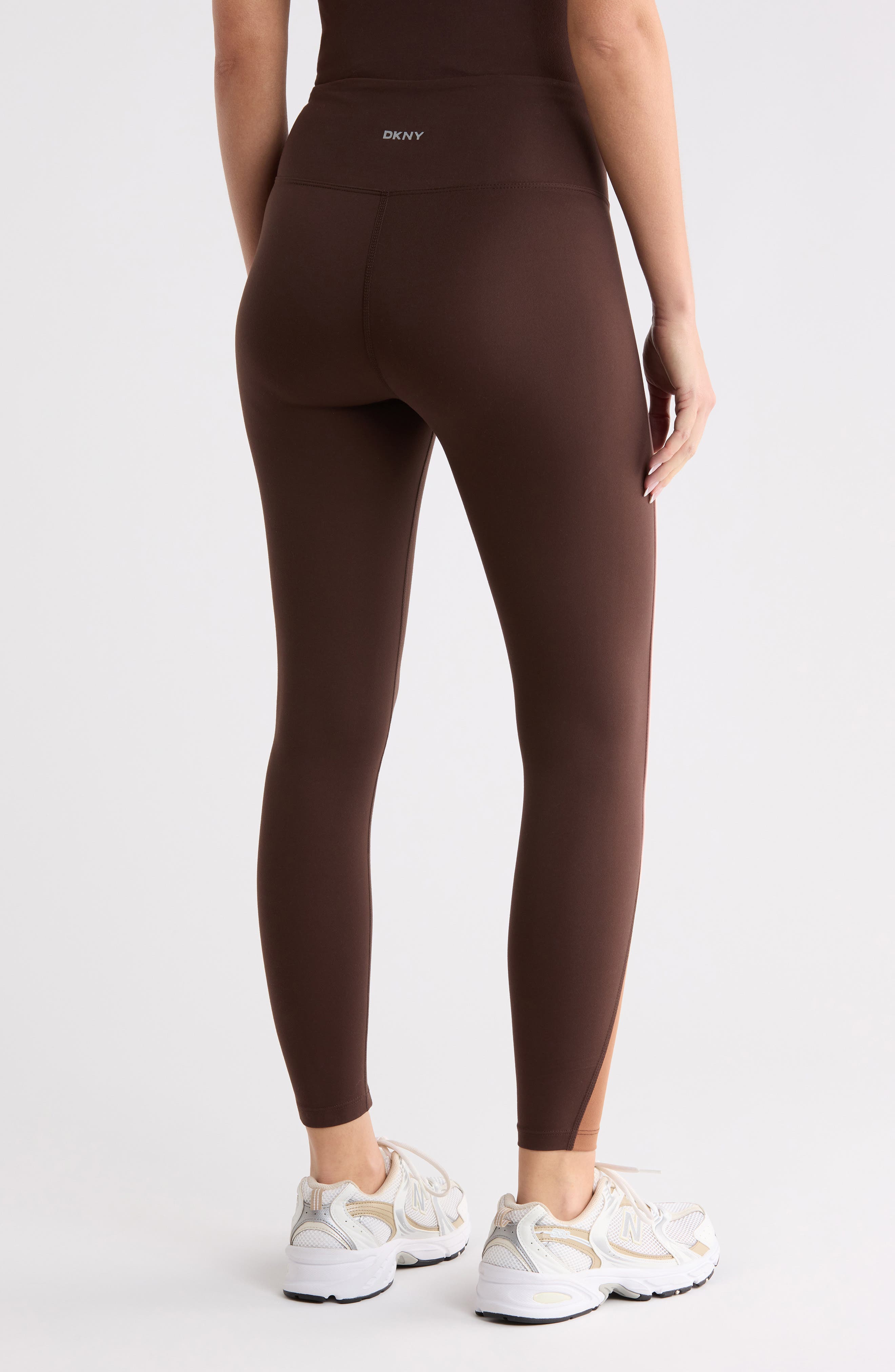 DKNY Colorblock Piping High Waist 7/8 Leggings (Women) | Nordstromrack