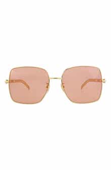 61mm Square Sunglasses