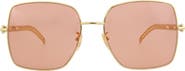 Gucci 61mm Square Sunglasses